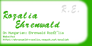 rozalia ehrenwald business card